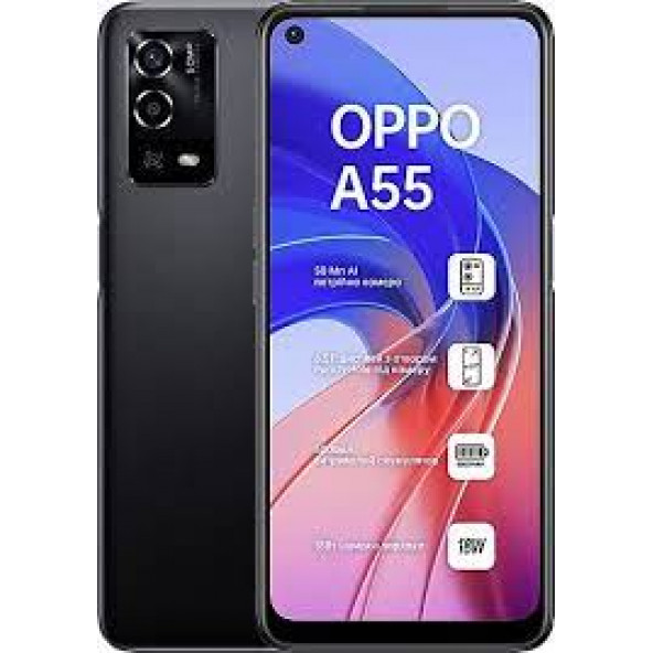 Oppo A55 128 Gb Yıldızlı Siyah Cep Telefonu (Oppo Türkiye Garantili)