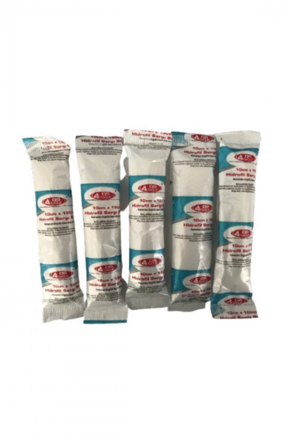 Damla Sağlık Ds Hidrofil Sargı Bezi 10 cmx150 cm 5li Paket ürün görseli 1