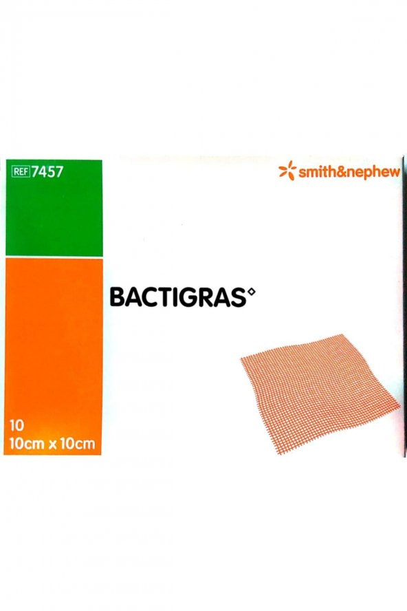 bactigras Bacti?gras 10x10 Cm 10lu Tül Sargı Yara Ve Yanık Bakım Örtüsü Parafinli Leno Bezi - Resim 3