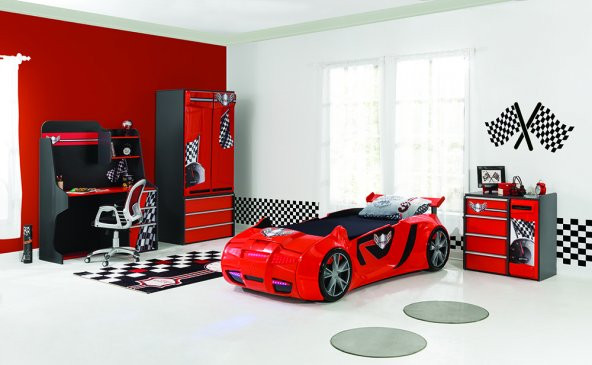 RENGARENK RACE TEAM 2 KAPAKLI GARDROP - Resim 3