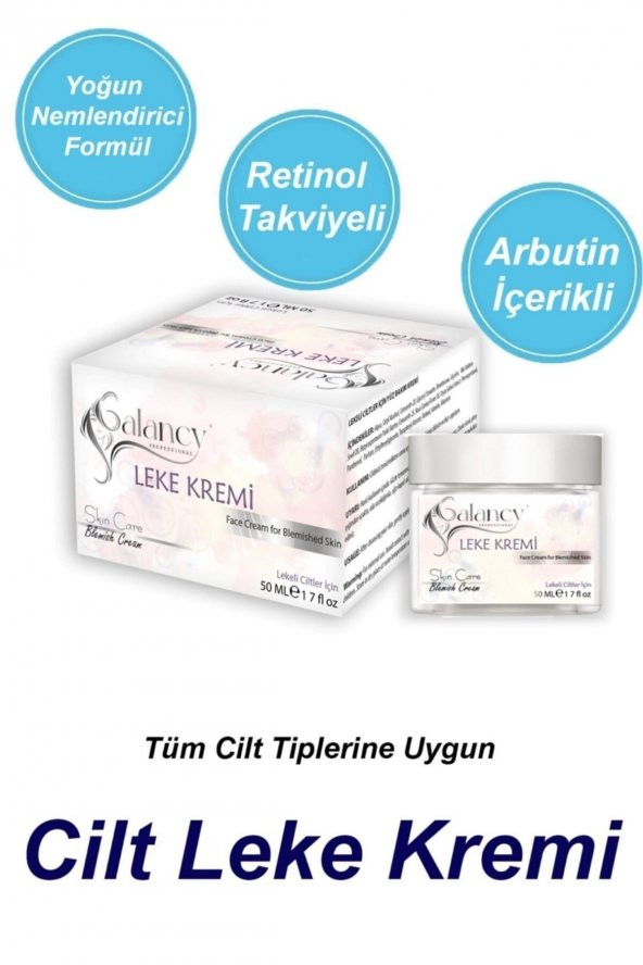 Leke Karşıtı Bakım Kremi 50 Ml- Tüm Cilt Tipleri Için