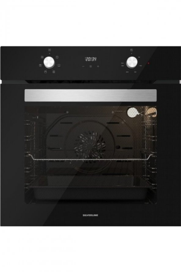 Silverline Siyah Cam Ankastre Set Bo6502b01 - Cs5335b01 - 3457 - Resim 3