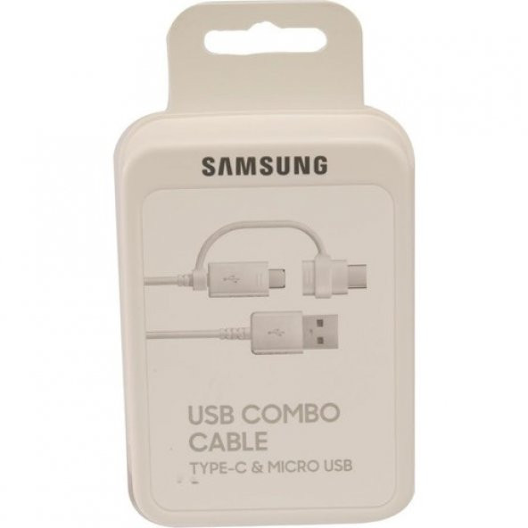 Samsung Galaxy S20 Ultra 5G Micro ve Type-C Çift Çıkış Portlu Data ve Hızlı Şarj Kablosu 1.5m (Samsung Türkiye Garantili) - 5