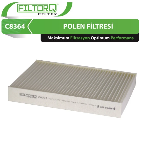 C8364 Renault Kajdar 2015-2020 Filtorq Polen Filtresi