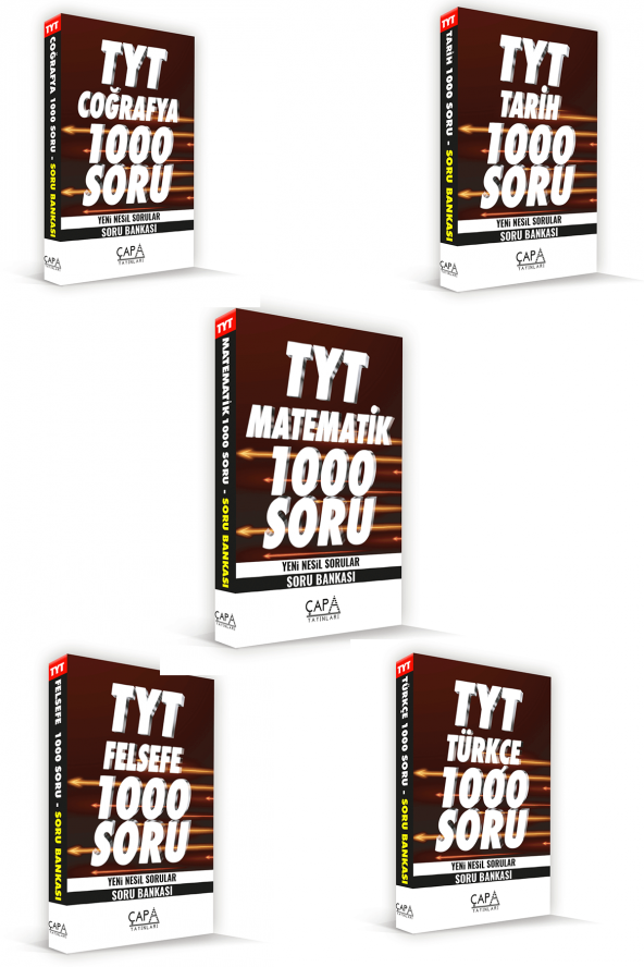 TYT EŞİT AĞIRLIK OSRU BANKASI SETİ 5 KİTAP ÇAPA YAYINLARI