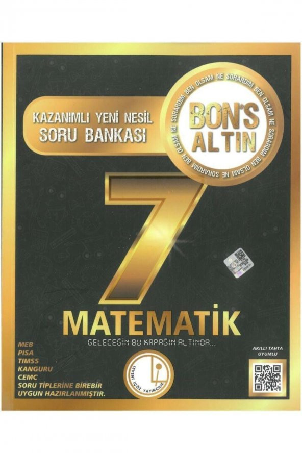 Levent Içöz 7.sınıf Bons Altın Matematik Soru Bankası