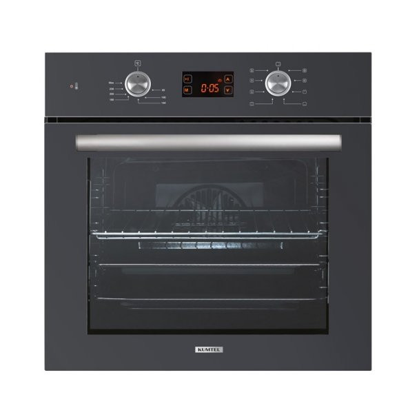 Kumtel Antrasit ( Gri ) Cam Digital / Dokunmatik Ankastre Set - 8 Prog - Resim 3