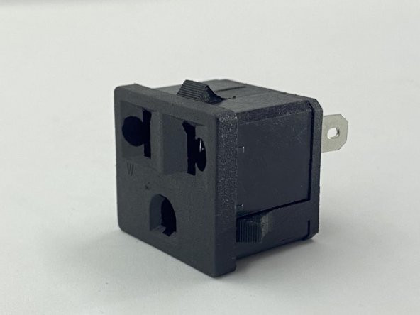 28x26 mm Türk & Amerika Dişi Elektrik Prizi - 3