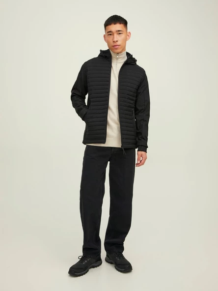 JACK JONES Erkek Kapüşonlu 3 M Özellekli Mont 12215938 - 3