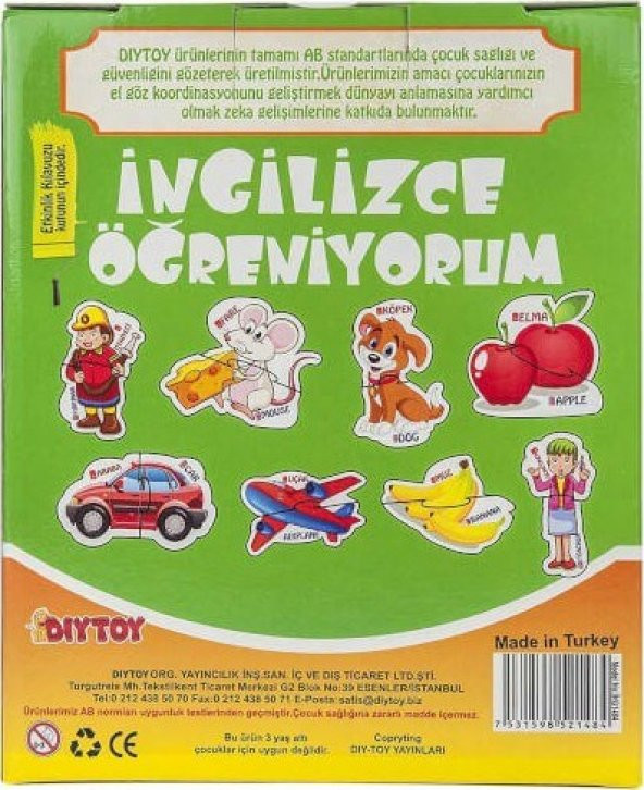 İngilizce Öğreniyorum Puzzle  1484 - 4