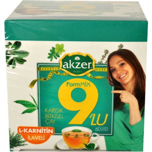 Akzer 9lu Form Bitkisel Çay 60 Süzen Poşet - 2