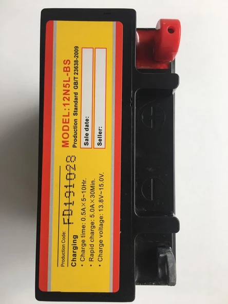 Akü 12n5l-bs Mf 12v 5ah Cup Ybr Activa Beat Plasure - Resim 3