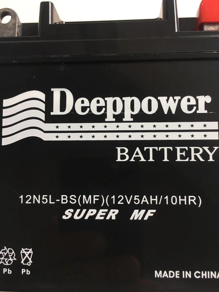 Akü 12n5l-bs Mf 12v 5ah Cup Ybr Activa Beat Plasure - Resim 2