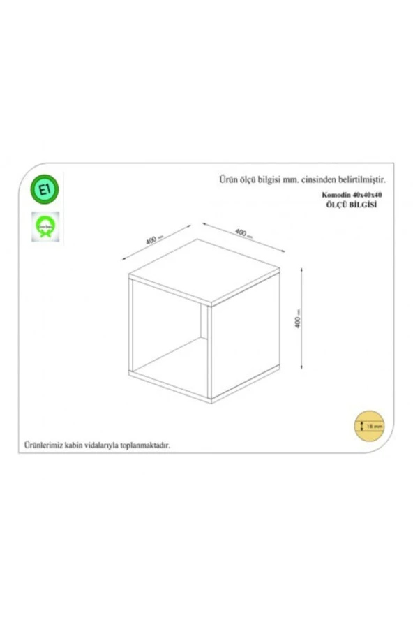 Çekirdek Home Beyaz Biga Koltuk Yan Sehpa - Resim 2