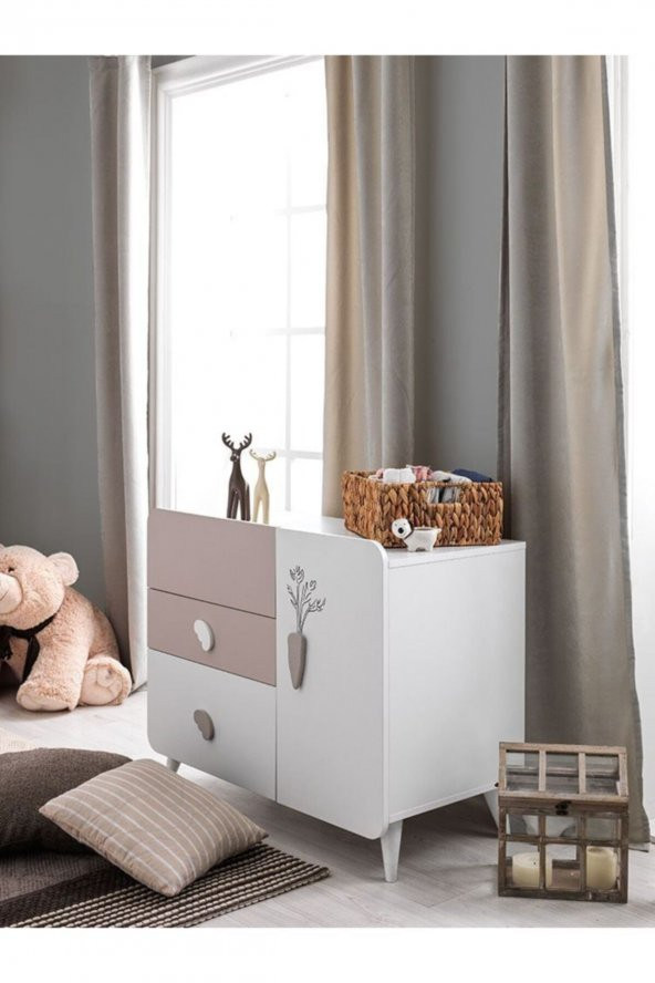 RENGARENK Bunny Baby  Şifonyer - Resim 2