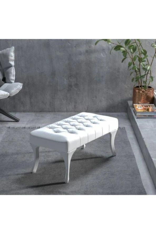 İndirim Çadırı Vinda Kapitoneli Kapıönü Ayak Ucu Bench Puf 75 Cm