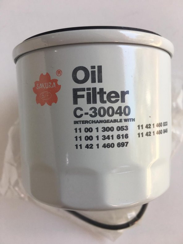 SAKURA C-30040 YAĞ FİLTRESİ (OC 91D) BMW R 1100/R 1150-K 1100-120 - Resim 3