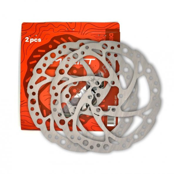 Hsgl Bisiklet İkili Disk Fren Rotor 160 mm 6 Vidalı 2 adet rotor Bisiklet Fren Sistemleri - 2