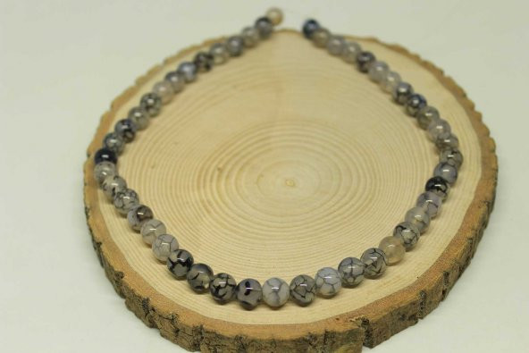 Akik Taşı 8mm/5 adet (23570-1) - Resim 3