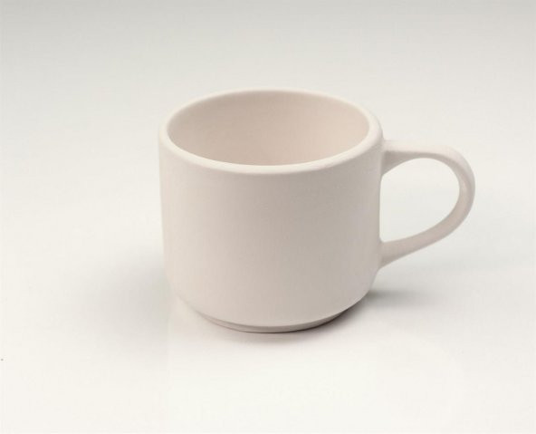 Lina Kulplu Fincan | Seramik Bisküvi (Ham Ürün) ürün görseli