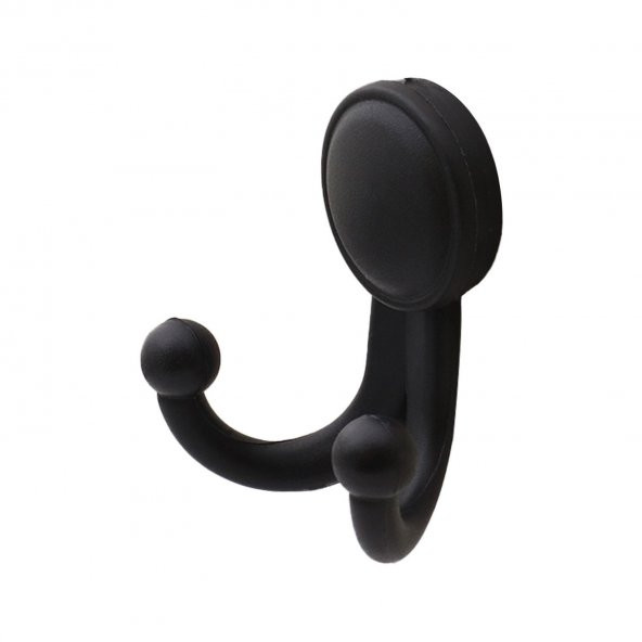 Askılık Vestiyer Duvar Askısı Dolap Elbise Askılığı Plastik Siyah - 5