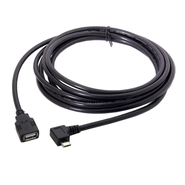 mikro otg 90 derece usb 2.0 mikro otg kablo 2m - 2