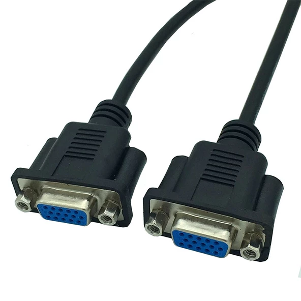 VGA dişi dişi 15 pin panel tipi uzatma kablosu 30 cm - 2