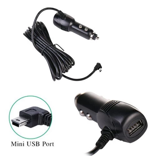 Navigasyon Ltipi 90 derece 5 pin mini usb araç şarj adaptörü 5v2A - 4