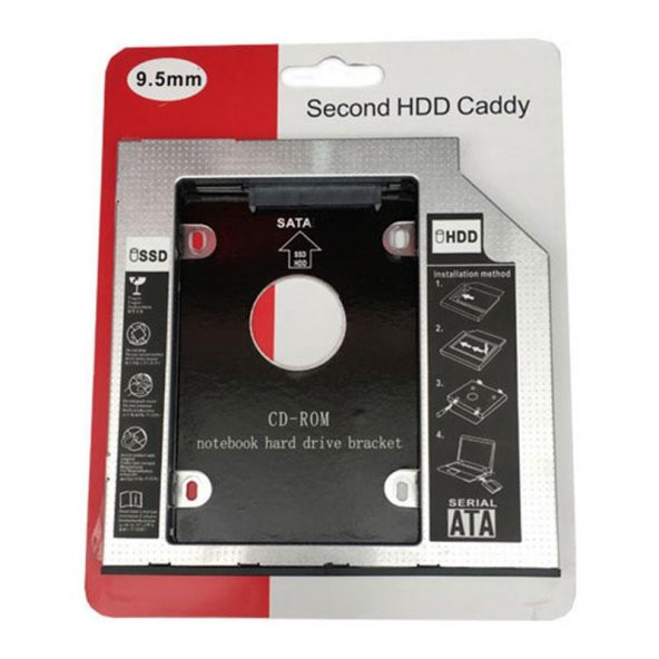 HDD Caddy 9.5mm 2.5" SATA  2nd HDD Caddy