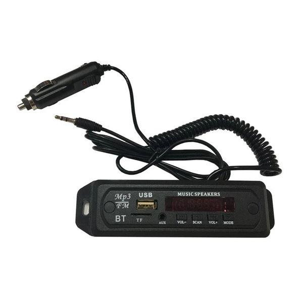 aux bluetooth usb müzik çalar TF USB AUX BT araç müzik çalar