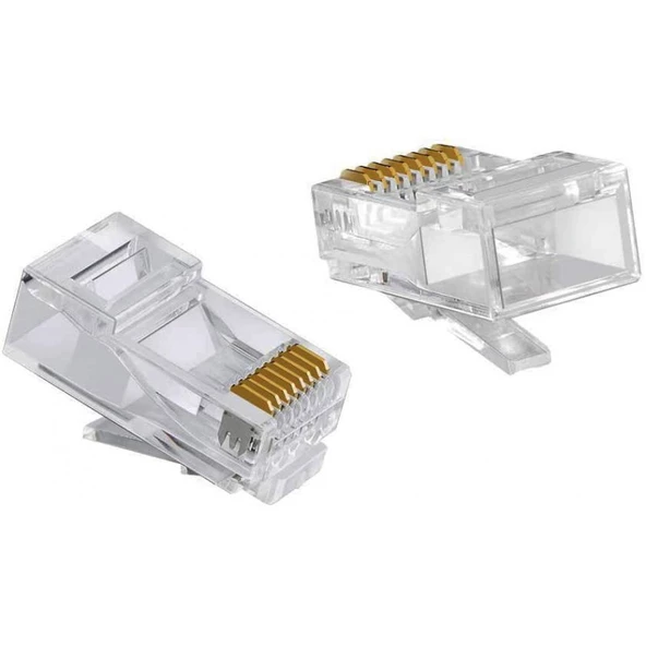 RJ45 Cat6 ethernet konnektör soketi 100 adet