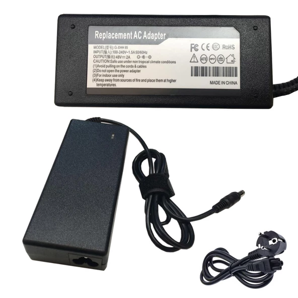 48 V 2A AC/DC adaptör 48 volt 2 amper ac-dc power adaptör - Resim 4