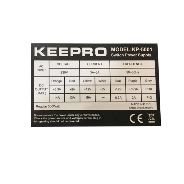 Power supply 300w mini power supply güç kaynağı - 6