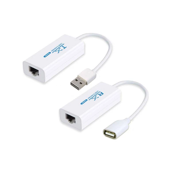 USB 2.0 to RJ45 200m cat5/cat6 extender kablo