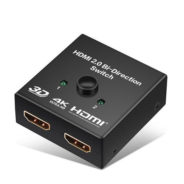 HDMI 2.0 çift yönlü anahtar 1x2 veya 2x1 AB switcher