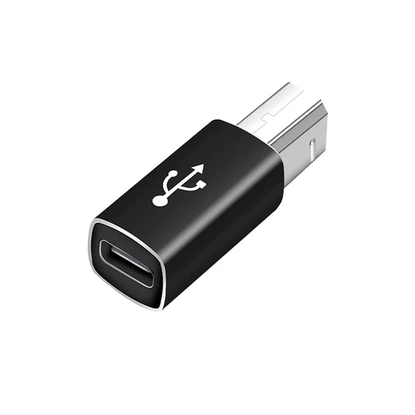 Type c dişi to usb B yazıcı midi ekipmanları için çevirici adaptör