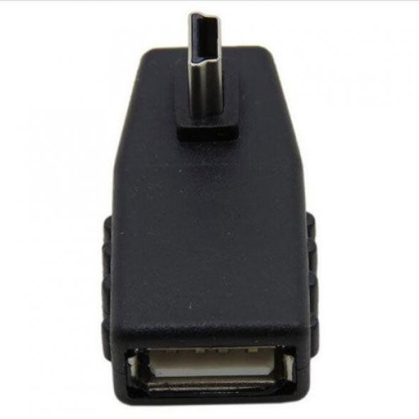 5 pin Mini USB 90 derece otg çevirici adaptör