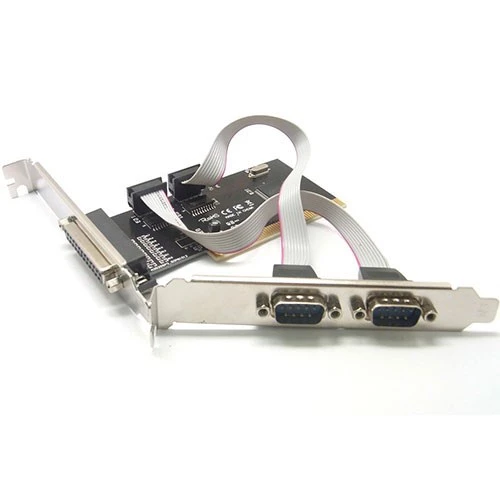 PCI LPT paralel port db25 + RS232 db9 dual seri com port