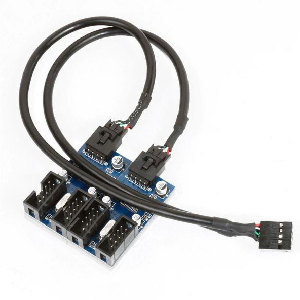 Anakart USB 2.0 9 pin çoğaltıcı Splitter 1/4 com port çoklayıcı