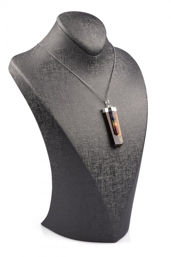 Kaplan Gözü - Çakra Doğal Taş Kolye - Resim 2