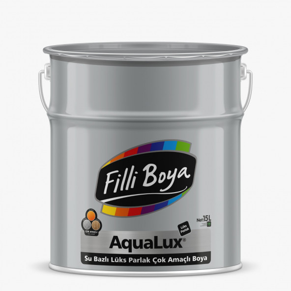 FİLLİ BOYA AQUALUX KOKUSUZ PARLAK SU BAZLI LÜKS YAĞLI BOYA 0,75 LT.