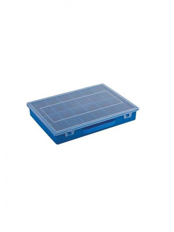 Setbox 724  24 Sabit Bölmeli Şeffaf Kapak Organizer Kutu 250 x 330 x 55 mm - 2