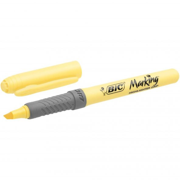 Bic Fosforlu Kalem Markıng Highlıghter Grip Pastel Renkler 4 LÜ 964859 - Resim 2