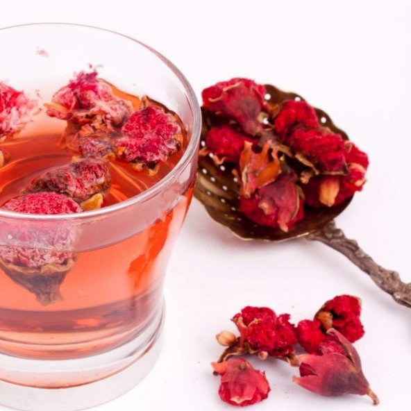 Kuru Nar Gülü Nar Çiçeği Goncası 100 Gr Dried Pomegranate Rosebud - 2