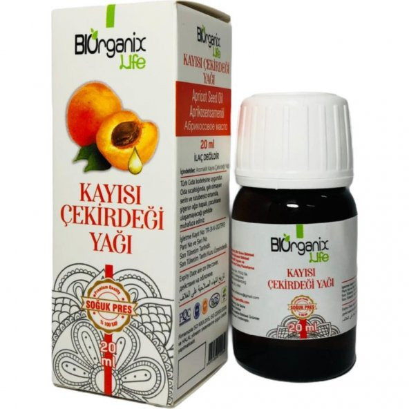 Biorganix Life Kayısı Çekirdeği Yağı 20 Ml Apricot Seed Oil