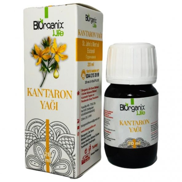 Biorganix Life Kantaron Yağı 20 Ml St. Johns Wort Oil