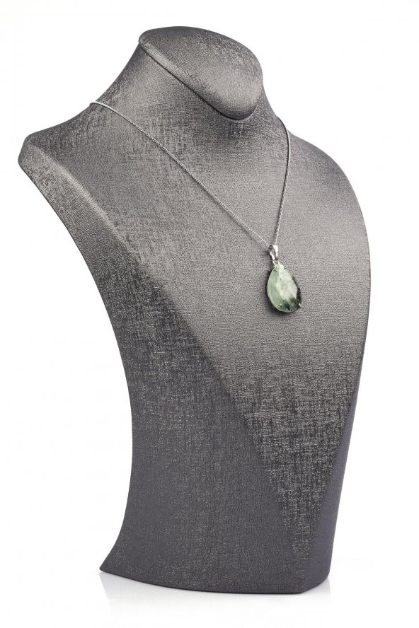 Prehnite Doğal Taş Kolye - 2