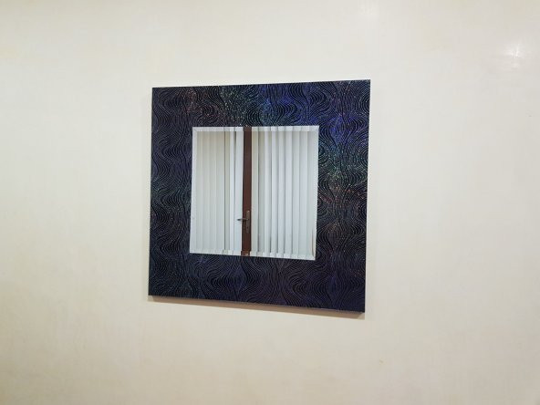 Nsp Dekoratif Ayna 60cmx60cm Antre Hol Koridor Salon Mutfak Banyo Wc Ofis Çocuk Yatak Odası