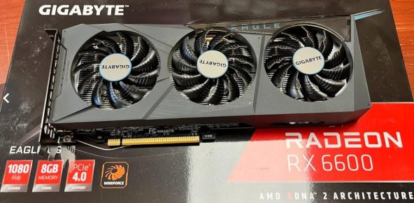 Outlet - Gigabyte Amd Radeon RX 6600 Eagle 8GB GDDR6 Ekran Kartı - 7