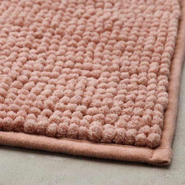 Banyo Paspası Açık Pembe MeridyenDukkan 50x80 Cm Mikrofiber - Yumuşak Paspas - 3